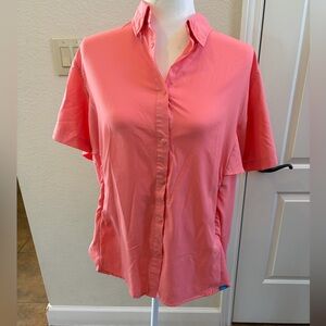 AFTCO Coral Button-Down Short Sleeve Shirt